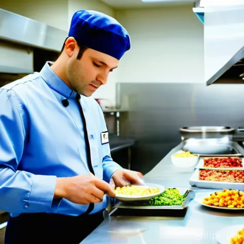 식품위생사 관련 직무 인터뷰 - **Food Safety Officer inspecting a professional kitchen**
    "A highly detailed, realistic photogra...