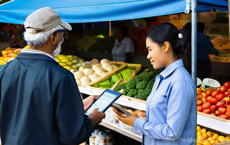 식품위생사 관련 직무 인터뷰 - **Food Safety Officer inspecting a professional kitchen**
    "A highly detailed, realistic photogra...