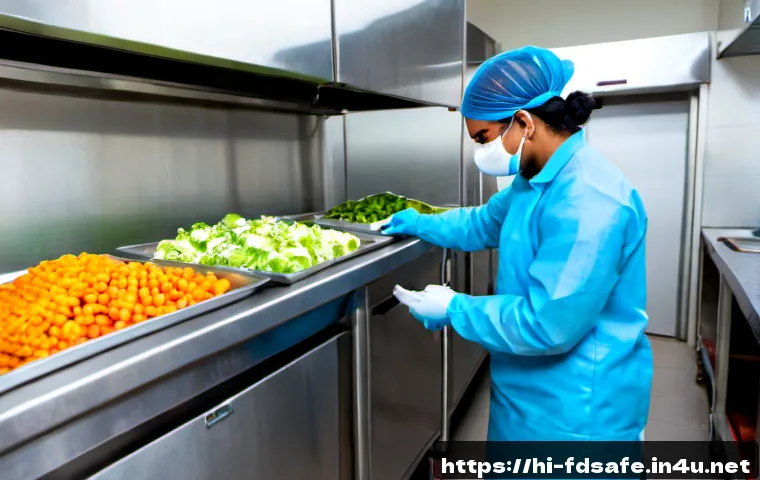 식품위생사 직업으로서의 장점과 단점 - Photorealistic Indian food hygiene inspector in clean protective clothing, hairnet, gloves, and safe...